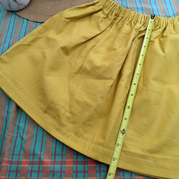 3/12💚Handmade Yellow Skirt (flexible size!) - Picture 4 of 6